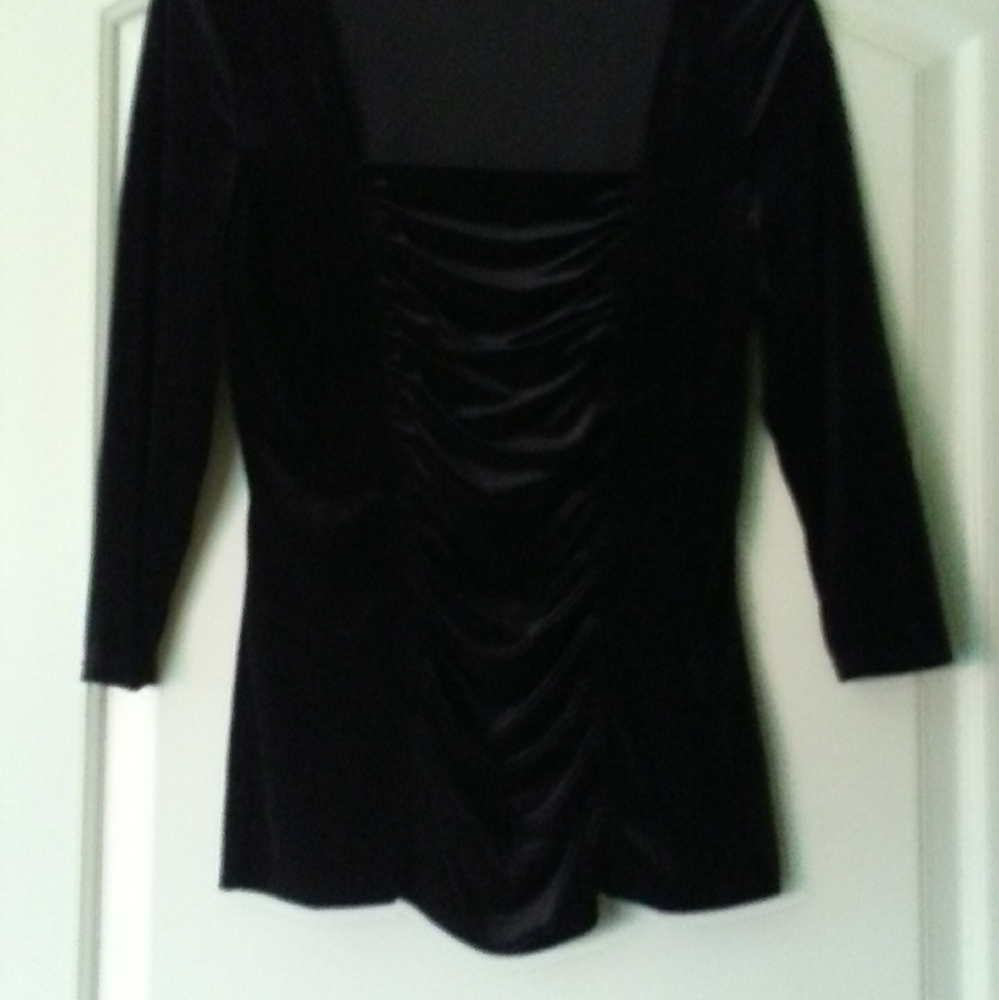 Boston Proper (medium) long sleeve velvet top
